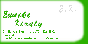 eunike kiraly business card